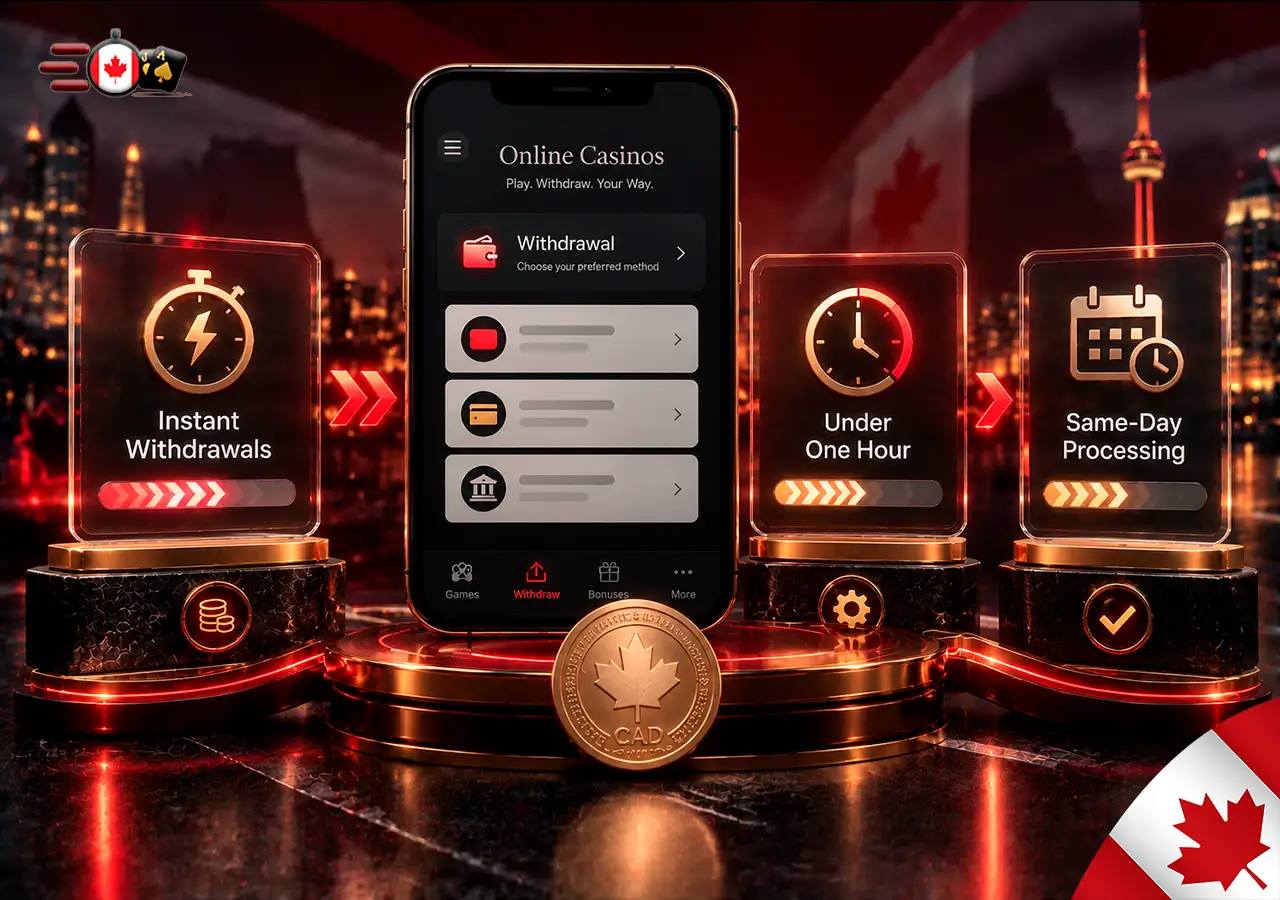Comparison of instant, under-one-hour and same-day casino withdrawals