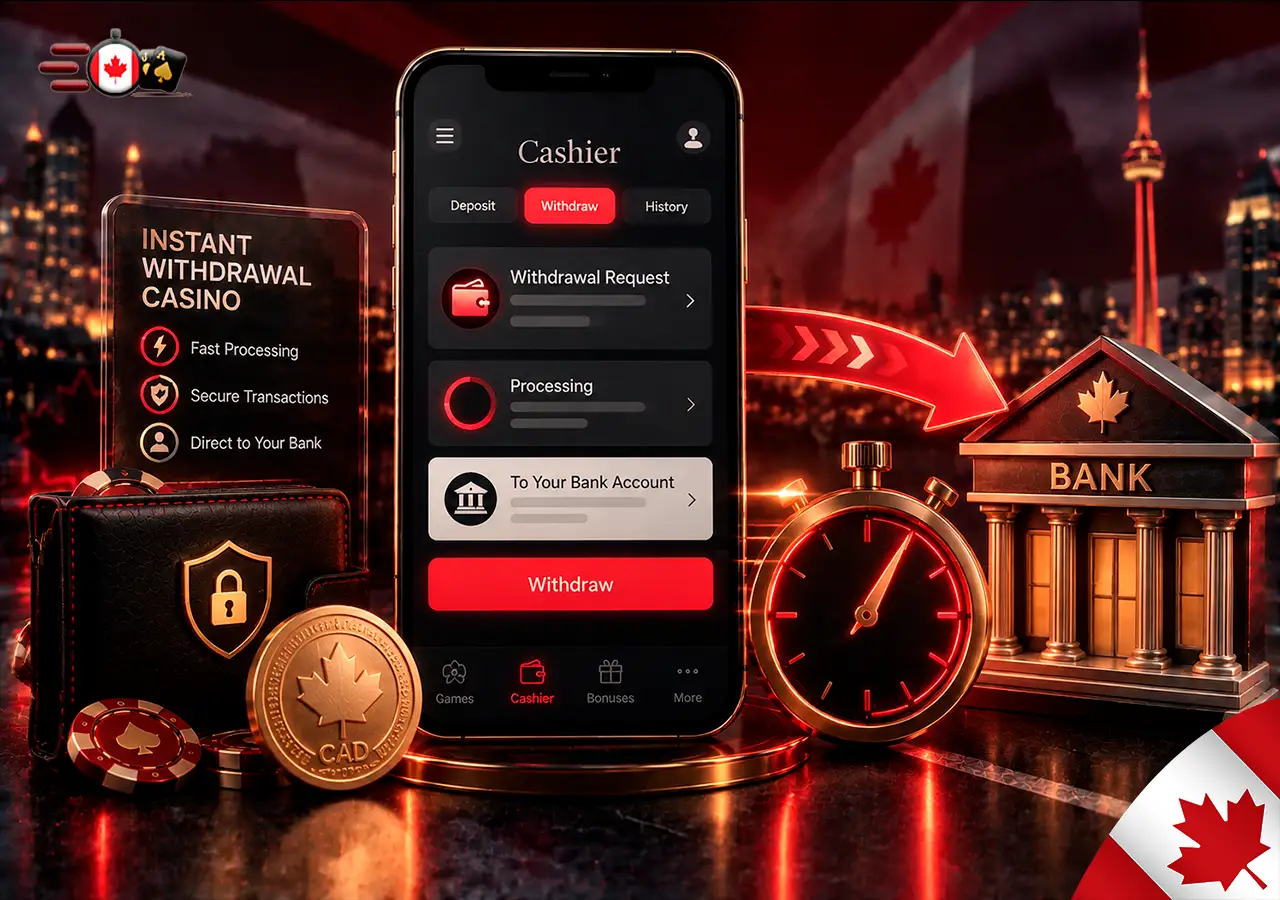 How instant withdrawal casinos work in Canada